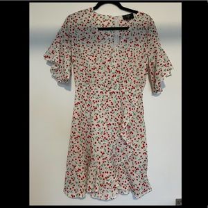 ASOS White wrap dress size 8